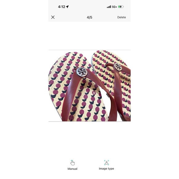 Tory Burch Rubber Logo flip Flop Thong Sandals Women's size 8 - Picture 6 of 7